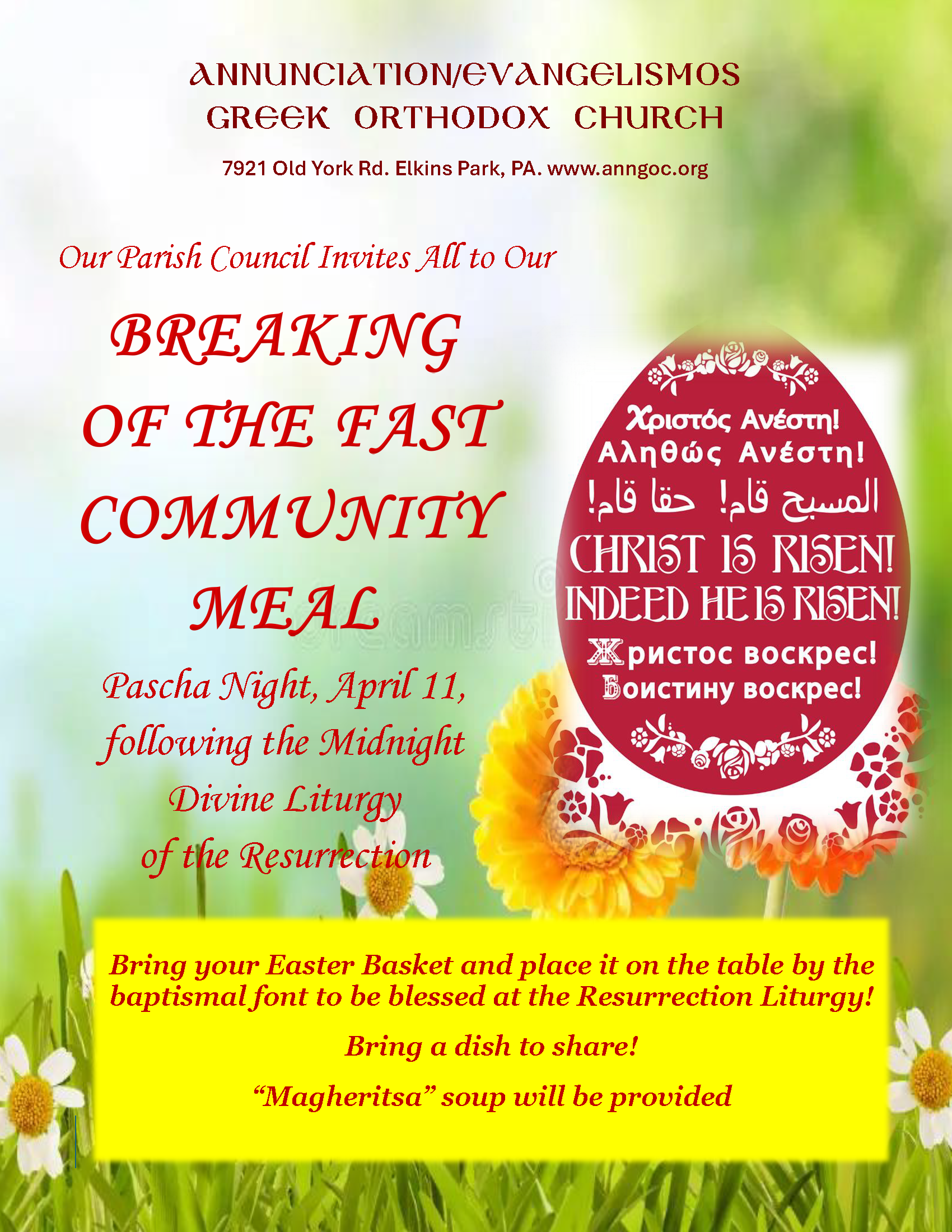 Pascha Night, April 11